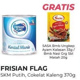 Promo Harga Frisian Flag SKM Putih, Cokelat Kaleng 370g   - Alfamart