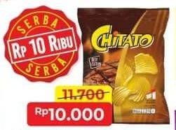 Promo Harga CHITATO Snack Potato Chips Ayam Barbekiu, Keju, Sapi Panggang Beef Barbeque 68 gr - Alfamart