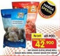 Promo Harga 365 Udang Kupas Segar Beku/Masak Beku/Udang Segar  - Superindo