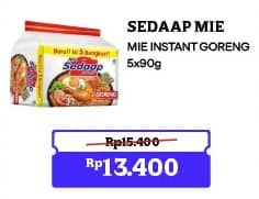 Promo Harga Sedaap Mie Goreng Original per 5 pcs 90 gr - Indomaret