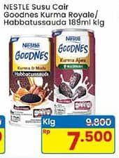 Promo Harga Nestle Goodnes UHT Kurma 180 ml - Indomaret