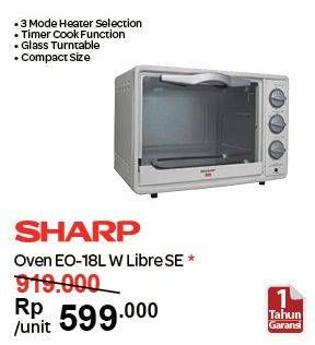 Promo Harga SHARP EO-18L | Oven Libre Series 18ltr  - Carrefour