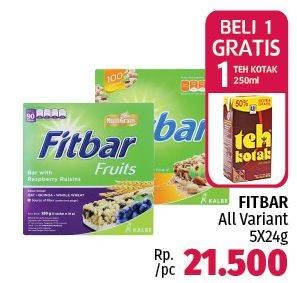 Promo Harga FITBAR Makanan Ringan Sehat All Variants 5 pcs - LotteMart