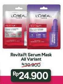 Promo Harga LOREAL Revitalift Serum Mask All Variants  - Alfamart