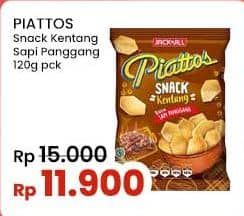 Promo Harga Piattos Snack Kentang Sapi Panggang 120 gr - Indomaret