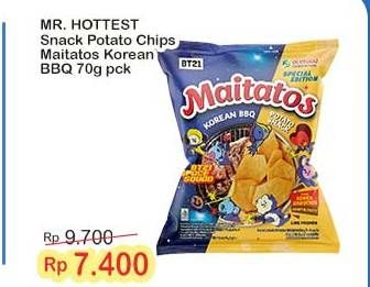 Promo Harga Mr Hottest Maitatos Korean BBQ 70 gr - Indomaret