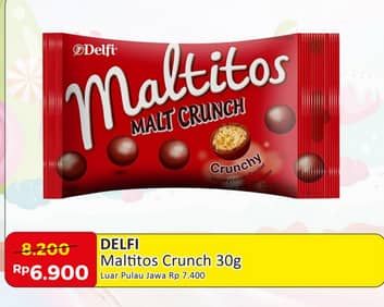 Promo Harga Delfi Maltitos Malt Crunch 30 gr - Alfamart