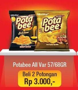 Promo Harga POTABEE Snack Potato Chips All Variants 68 gr - Alfamart