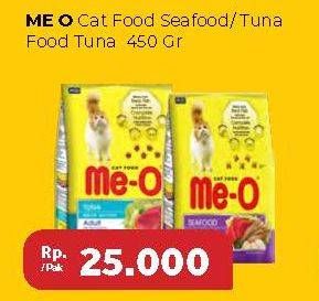 Promo Harga ME-O Cat Food Seafood, Tuna 450 gr - Carrefour