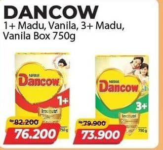 Promo Harga Dancow Nutritods 1+ Madu, Vanila 800 gr - Alfamart