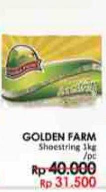 Promo Harga GOLDEN FARM French Fries Shoestring 1 kg - LotteMart