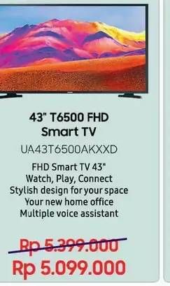 Promo Harga SAMSUNG UA43T6500 | Smart LED TV  - LotteMart