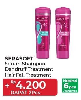 Promo Harga Serasoft Shampoo Anti Dandruff, Hairfall Treatment 170 ml - Yogya