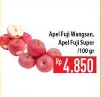 Promo Harga Apel Fuji Super RRT per 100 gr - Indomaret