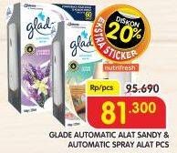 Promo Harga GLADE Matic Spray Refill Sandy, Alat  - Superindo