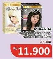 Promo Harga MIRANDA Hair Color MC6 Bleaching, MC1 Natural Black 30 ml - Alfamidi