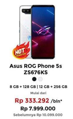 Promo Harga Asus ROG Phone 5s 12 GB + 256 GB, 8 GB + 128 GB  - Erafone