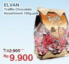 Promo Harga ELVAN Chocolate Truffle Assortment 150 gr - Indomaret