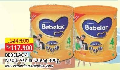 Promo Harga Bebelac 4 Susu Pertumbuhan Madu, Vanila 800 gr - Alfamart