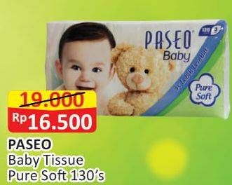 Promo Harga PASEO Baby Pure Soft 130 pcs - Alfamart