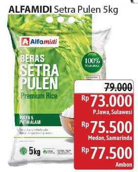 Promo Harga Alfamidi Beras Setra Pulen 5000 gr - Alfamidi