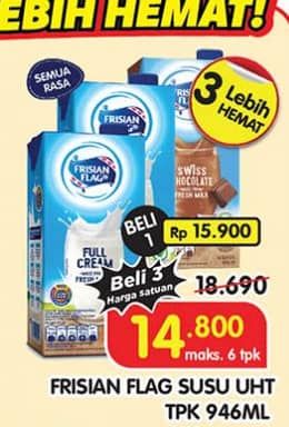 Promo Harga Frisian Flag Susu UHT Purefarm All Variants 946 ml - Superindo