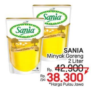 Promo Harga Sania Minyak Goreng 2000 ml - LotteMart