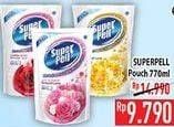 Promo Harga SUPER PELL Pembersih Lantai Cherry Rose, Lemon Ginger, Love Blossom 770 ml - Hypermart