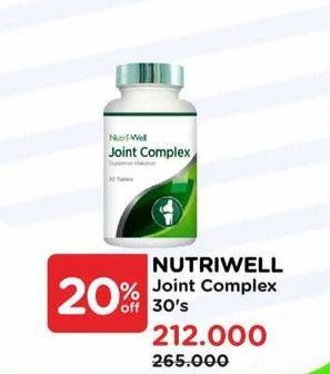 Promo Harga Nutriwell Joint Complex 30 pcs - Watsons