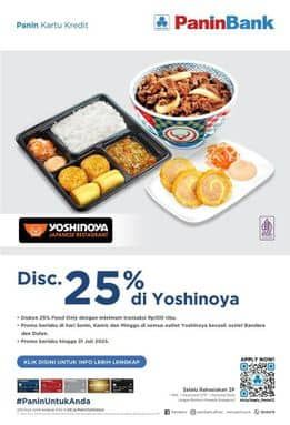 Promo Harga Disc 25%  - Yoshinoya