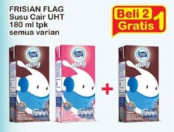 Promo Harga FRISIAN FLAG Susu UHT Milky All Variants 180 ml - Indomaret