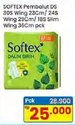 Promo Harga Softex Daun Sirih Wing 23cm, 29cm, 36cm 18 pcs - Indomaret