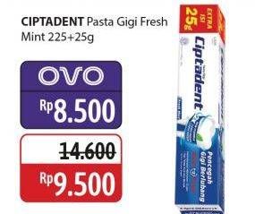 Promo Harga Ciptadent Pasta Gigi Maxi 12 Plus Fresh Mint 250 gr - Alfamidi