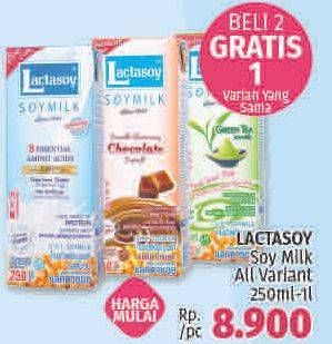 Promo Harga LACTASOY Soya Milk All Variants  - LotteMart