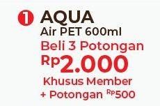Promo Harga AQUA Air Mineral per 3 botol 19 ltr - Alfamart