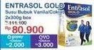 Promo Harga Entrasol Gold Susu Bubuk Vanilla, Chocolate 600 gr - Indomaret