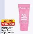 Promo Harga Pinkberry Body Milk Serum Brightening 180 ml - Alfamart