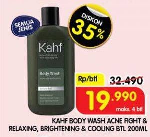 Promo Harga Kahf Body Wash Acne Fight And Relaxing, Brightening And Cooling 200 ml - Superindo