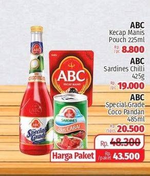 ABC Kecap Manis 225ml + ABC Sardines 425gr + ABC Syrup Special Grade 485ml