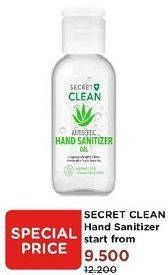 Promo Harga SECRET CLEAN Hand Sanitizer 50 ml - Watsons
