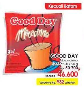 Promo Harga Good Day Instant Coffee 3 in 1 per 50 sachet 20 gr - LotteMart