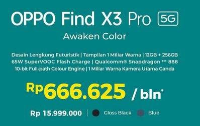Promo Harga OPPO Find X3 Pro 5G  - Erafone