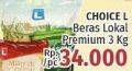 Promo Harga Choice L Beras Lokal Premium 3 kg - LotteMart