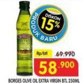 Promo Harga Borges Olive Oil Extra Virgin 250 ml - Superindo