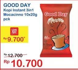 Promo Harga Good Day Instant Coffee 3 in 1 per 10 sachet 20 gr - Indomaret