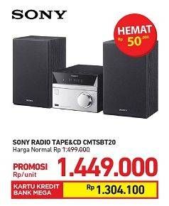 Promo Harga SONY CMT-SBT20 | Hi-Fi System  - Carrefour