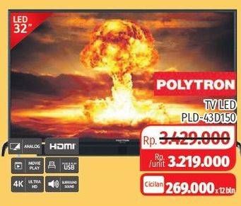 Promo Harga POLYTRON 43D150 | LED TV 43"  - Lotte Grosir