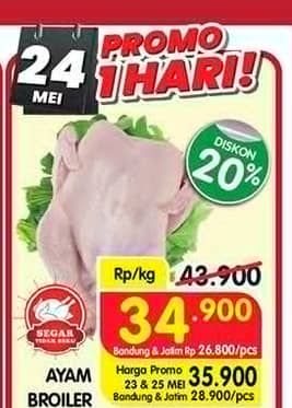 Promo Harga Ayam Broiler  - Superindo