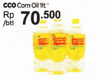 Promo Harga CCO Corn Oil 1 ltr - Carrefour