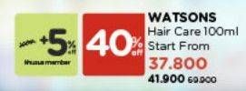 Promo Harga Watsons Love My Hair Repairing Hair Serum 100 ml - Watsons